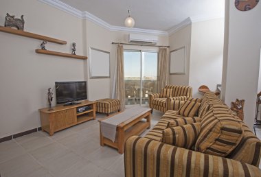 Oturma odasında bir daire iç