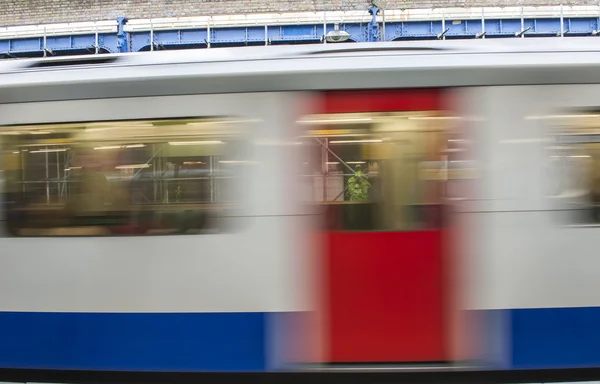 Abstract motion blur of train — Stock Photo, Image