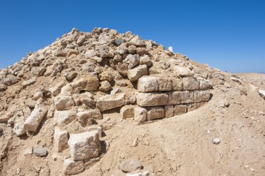 çöl sahil şeridi üzerinde eski Roma kalıntıları