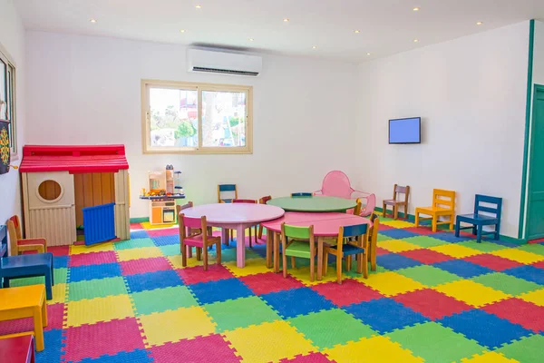 Desain Interior Dari Anak Anak Besar Berwarna Warni Bermain Ruang — Stok Foto