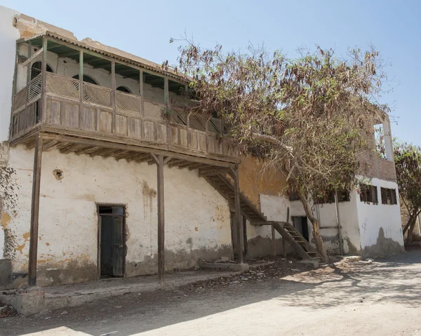 Stary opuszczony budynek w mieście egipski — Zdjęcie stockowe