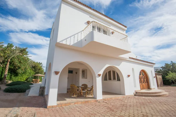 Extérieur Villa Luxe Montrer Maison Dans Station Vacances Été Tropicale — Photo