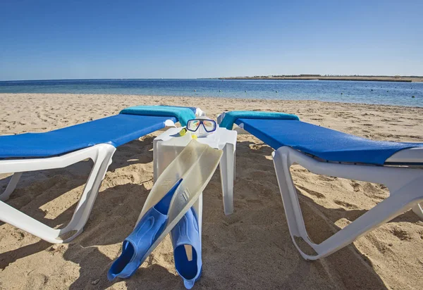 Vue Paysage Sur Océan Hôtel Tropical Station Plage Avec Chaises — Photo