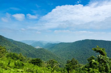 dağ ve mavi gökyüzü manzara