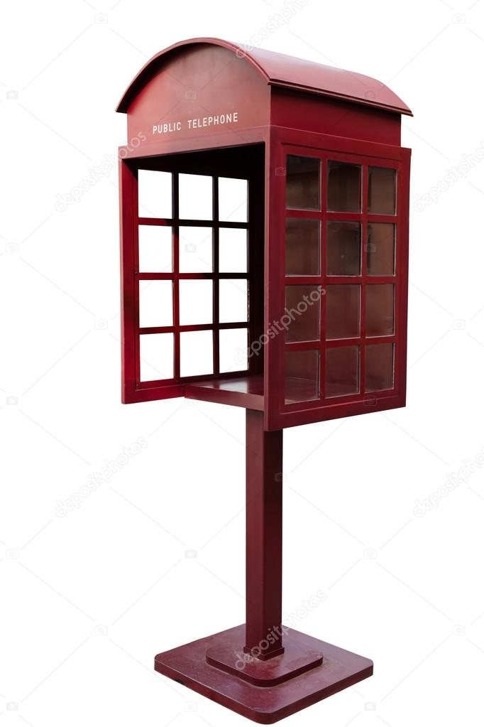 Red Antique phone booth