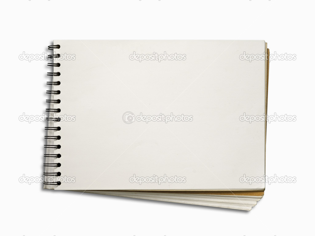Blank White Page Of Note Book Horizontal Stock Photo Image By C Nuttakit