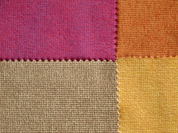 Vzorek tkaniny horké tón barevný — Stock fotografie
