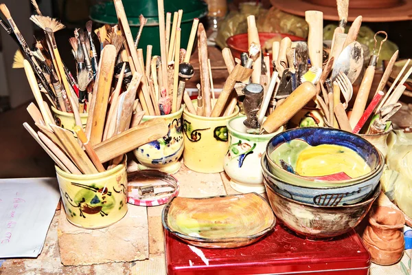 Lápices y herramientas — Foto de Stock
