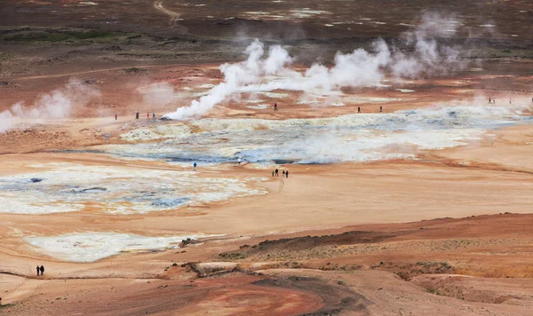 İzlandalı yataygullfoss Şelalesi — Stok fotoğraf