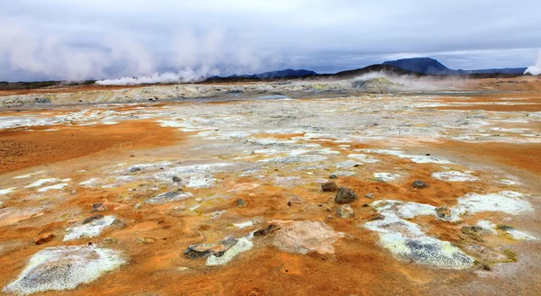 İzlandalı yataygullfoss Şelalesi — Stok fotoğraf