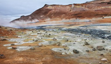 İzlandalı yataygullfoss Şelalesi