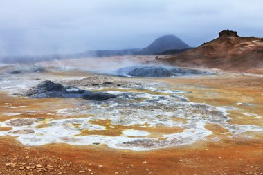 İzlandalı yataygullfoss Şelalesi