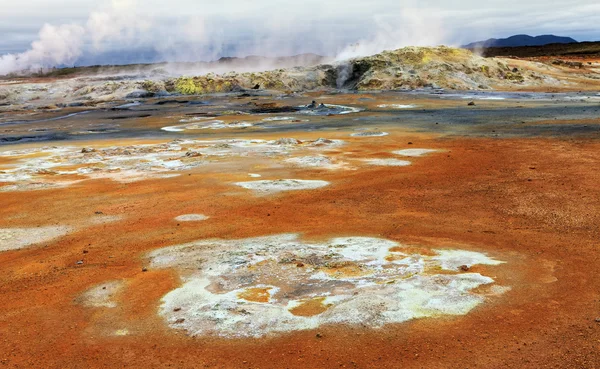 İzlandalı yataygullfoss Şelalesi — Stok fotoğraf