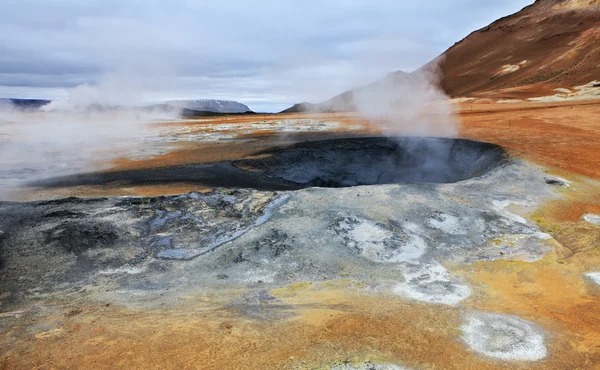 İzlandalı yataygullfoss Şelalesi — Stok fotoğraf