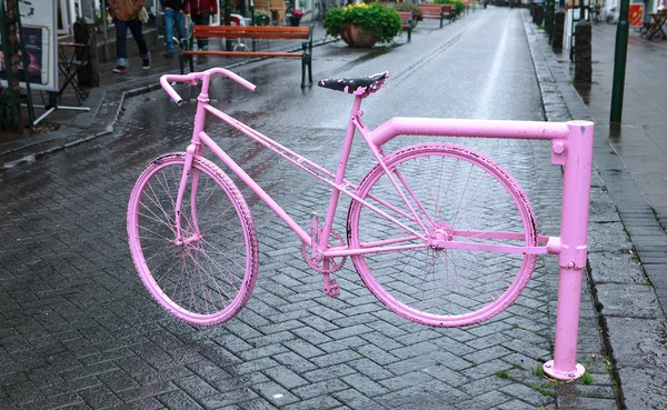 Rosa cykel — Stockfoto