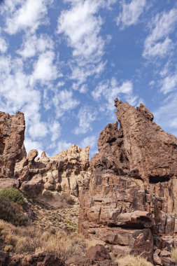 Tenerife adasının tipik manzarası