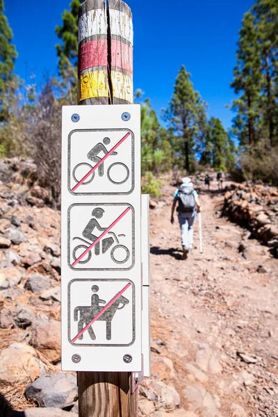 Road Sign Tenerife Island — Stock Photo, Image