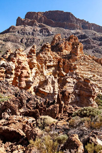 Formazione Rocciosa Vulcano Teide — Foto Stock