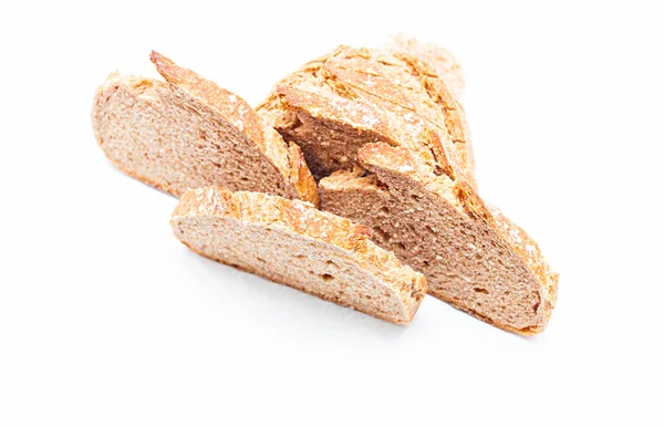 Slides Bread White Background — Stock Photo, Image