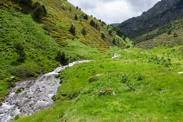 Bella Valle Nella Catena Dei Pirenei — Foto Stock