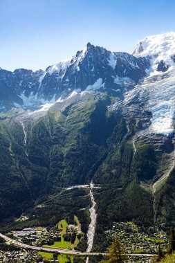 Aiguille du midi 'nin manzarası