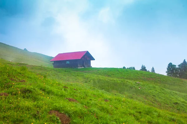 Huisje Franse Alpen — Stockfoto