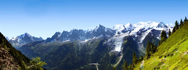 Panorama Zasięgu Alp — Zdjęcie stockowe