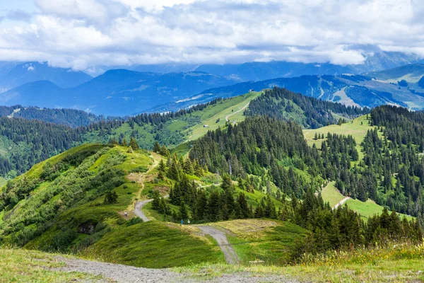 Landschaft Der Französischen Alpen Stockbild