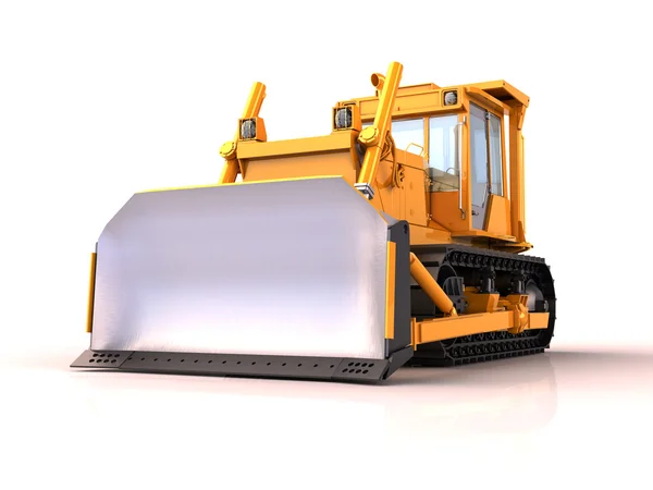 Bulldozer isoliert — Stockfoto