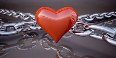 Love is a strong link clipart