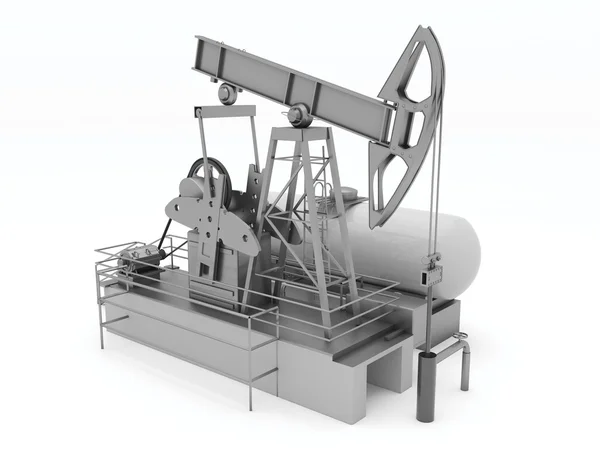 Pumpjack aislado — Foto de Stock