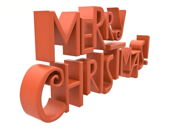 Merry Christmas text isolated — Stock Photo, Image