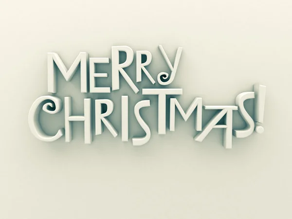 Wesołych Świąt Bożego Narodzenia tekst na białym tle — Zdjęcie stockowe