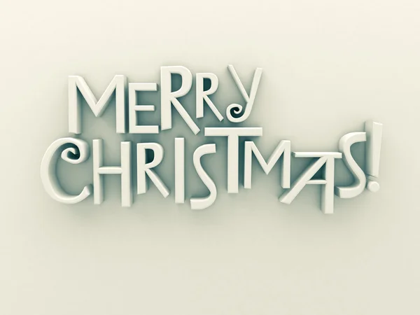 Merry Christmas text isolated — Stock Photo, Image