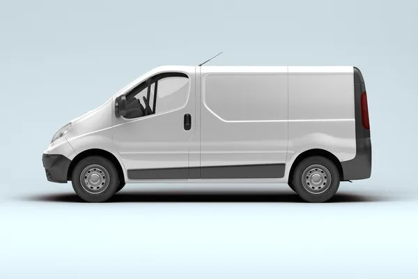 White commercial van — Stock Photo, Image