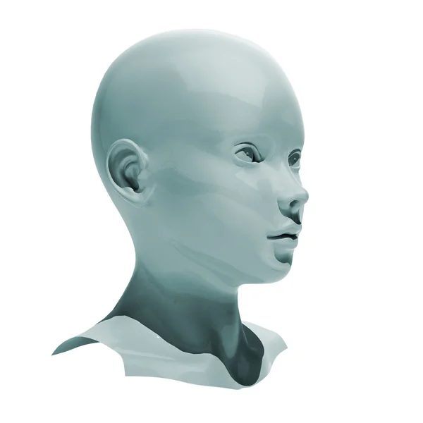 Android head isolated — Stock Photo, Image