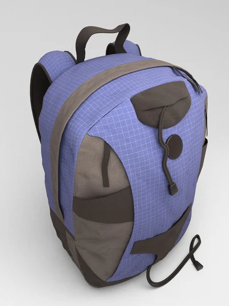 Mochila de viaje azul — Foto de Stock