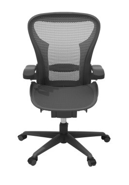 izole gri ofis koltuğu