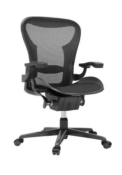 Gray office chair isolated — Stock Photo, Image