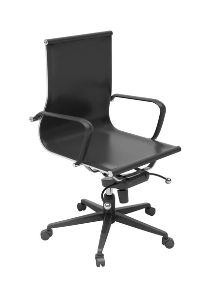 Cadeira de escritório cinza isolado — Fotografia de Stock