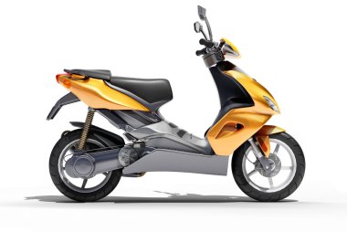 trendy scooter turuncu yakın çekim
