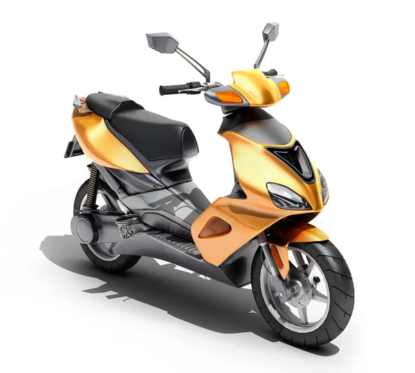 Trendy oranje scooter close-up — Stockfoto