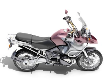 Çift-spor motosiklet yakın çekim