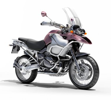 Çift-spor motosiklet yakın çekim