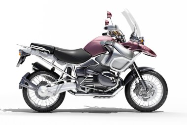 Çift-spor motosiklet yakın çekim