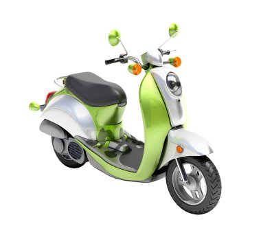 trendy retro scooter yakın çekim