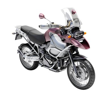Çift-spor motosiklet yakın çekim