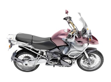 Çift-spor motosiklet yakın çekim