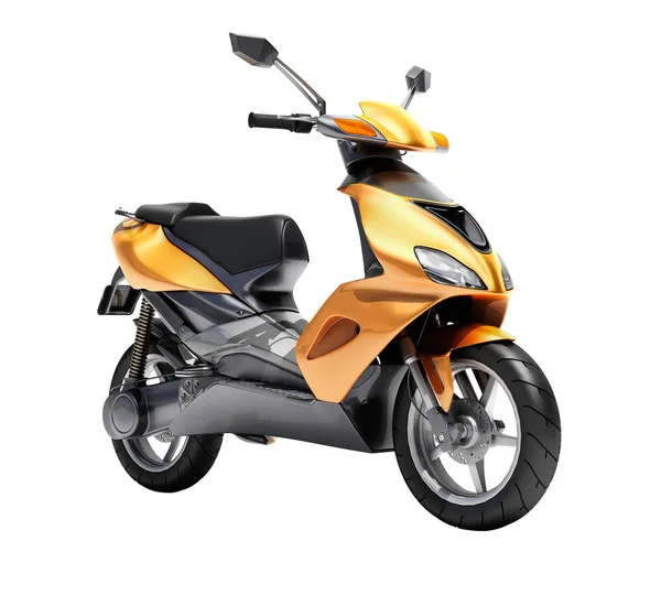 Trendy scooter turuncu yakın çekim — Stok fotoğraf