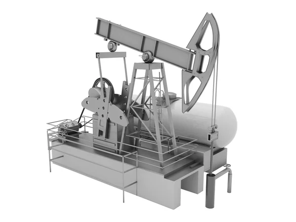 Pumpjack isolated — Stock Photo, Image